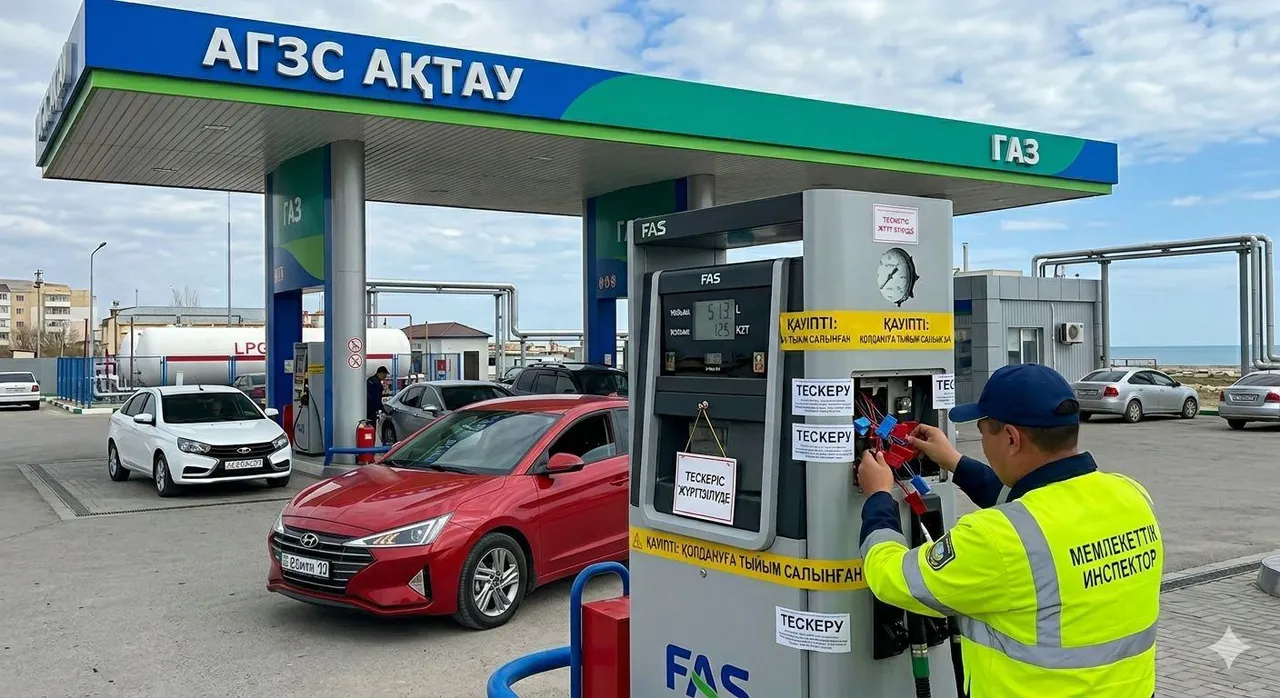 Ақтаудағы АГҚС-та өрескел заңбұзушылықтар анықталды.