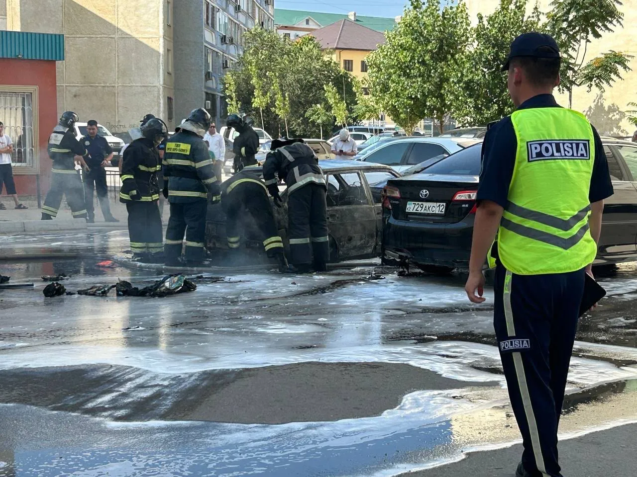 Ақтауда 29 шағынауданда бірнеше көлік өртенді