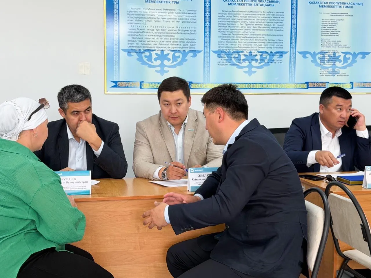 «AMANAT» партиясының республикалық мобильді қабылдау тобы Маңғыстау тұрғындарымен кездесті