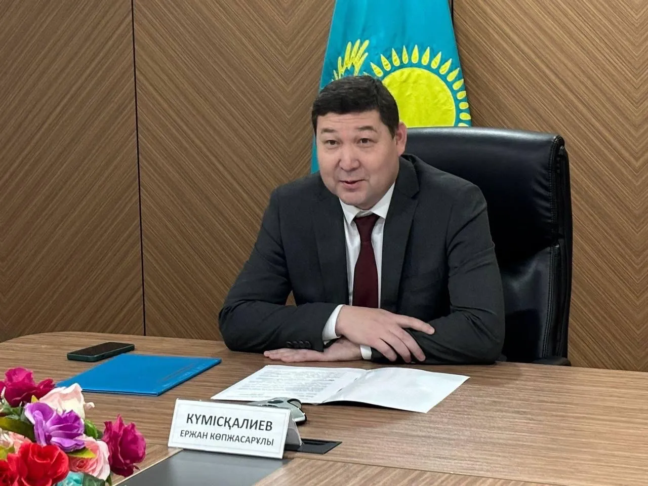 Түпқараған ауданының әкімі мерекелік қабылдау өткізді