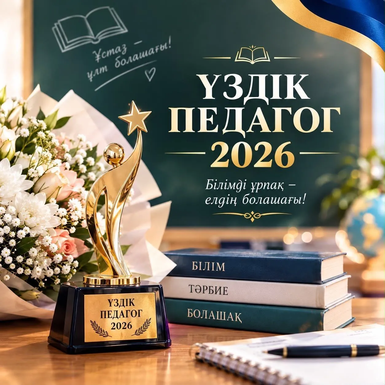 «Үздік педагог – 2026» байқауының облыстық кезеңінің жеңімпаздары анықталды
