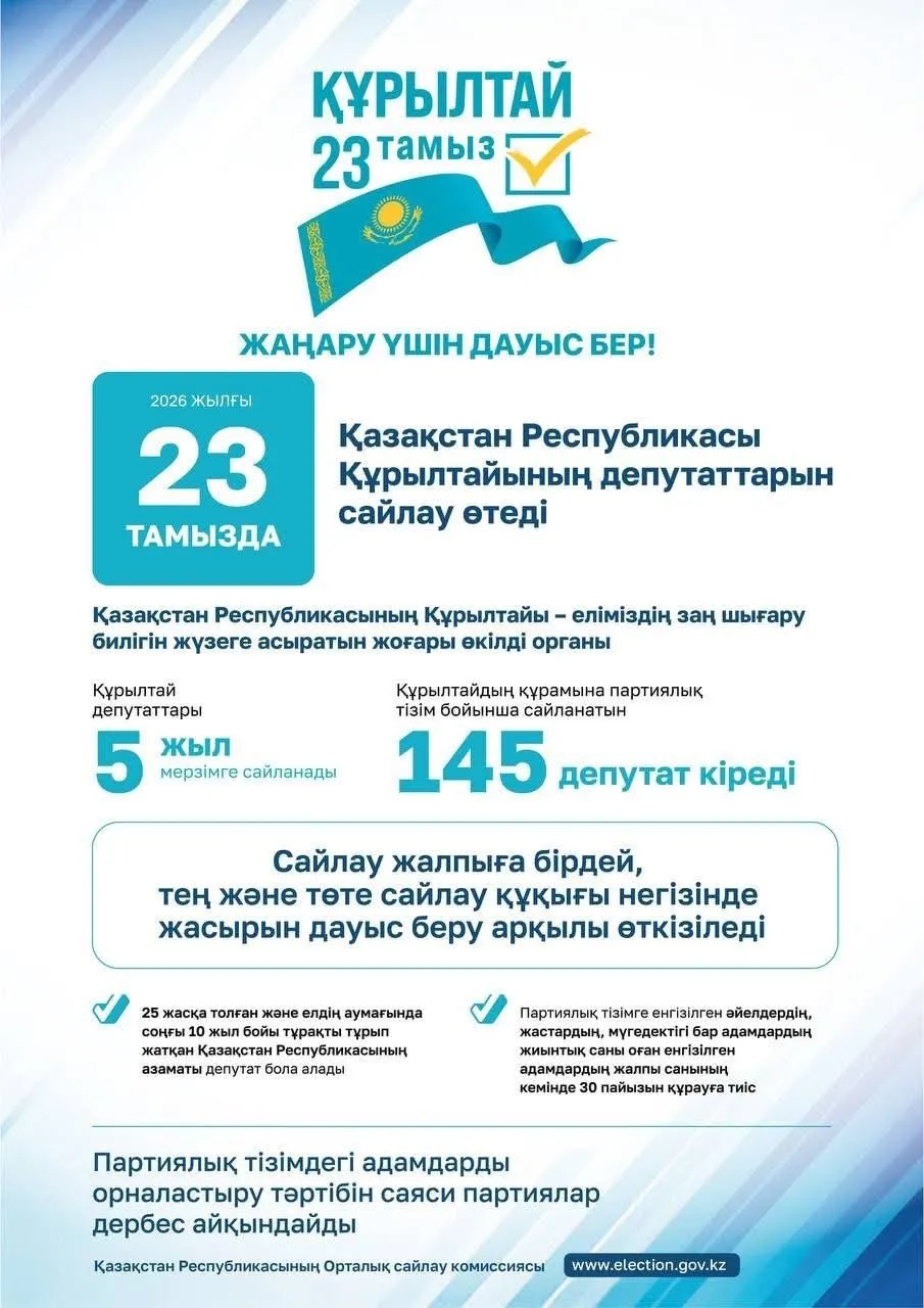 Жаңару үшін дауыс бер!