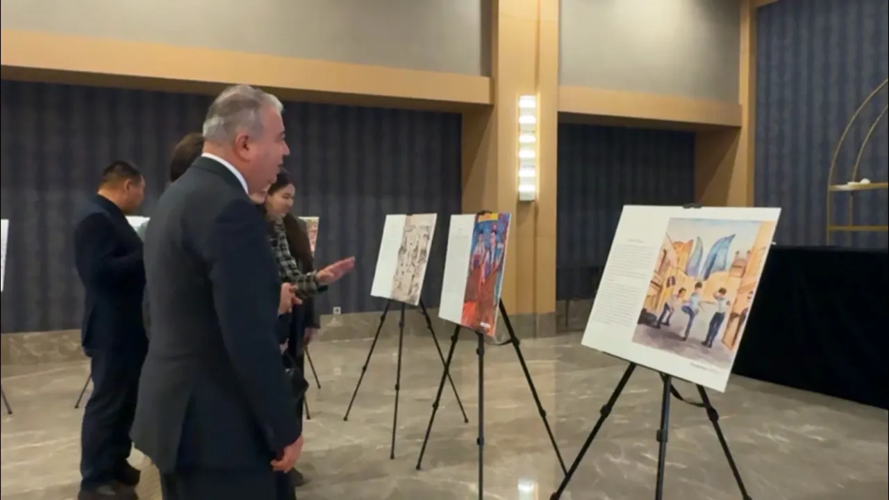 Ақтауда Түркі әлемінің жас суретшілері байқауының үздік жұмыстары таныстырылды