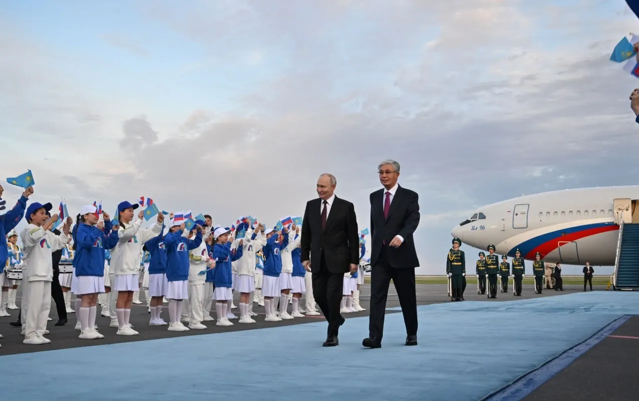 Ресей Президенті Владимир Путин Қазақстанға мемлекеттік сапармен келді