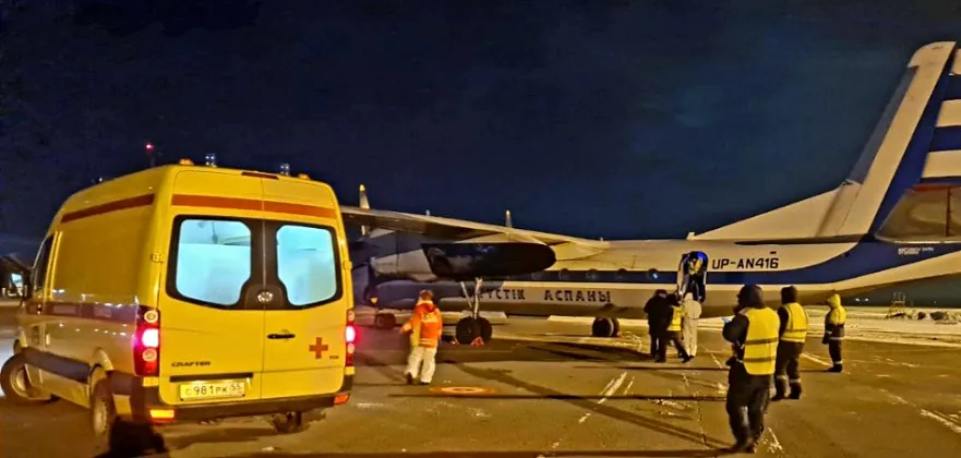 11 айлық сәби Ақтаудан Астанаға санавиациямен жеткізілді