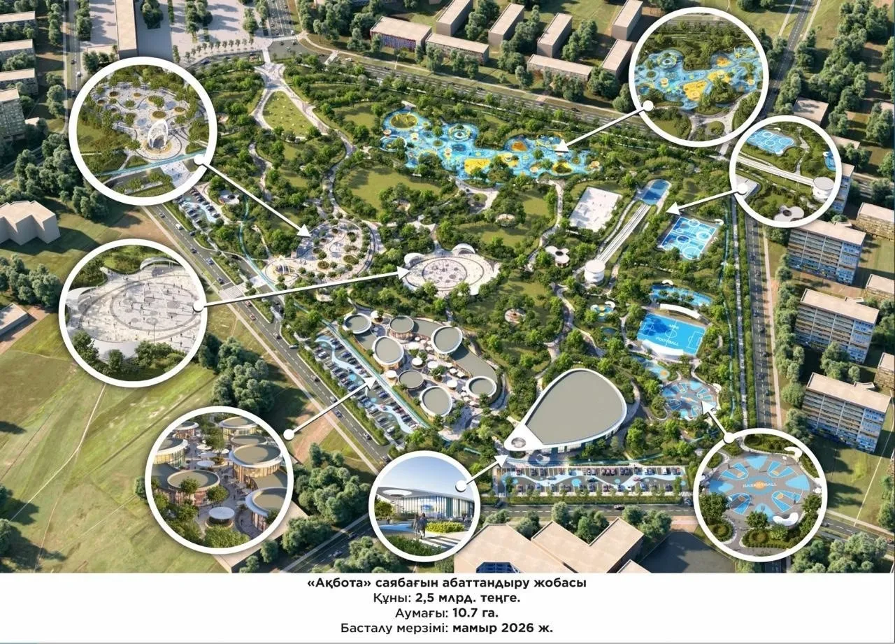 Ақтаудағы «Ақбота» паркін кешенді абаттандыруға 2,5 млрд теңге бөлінеді