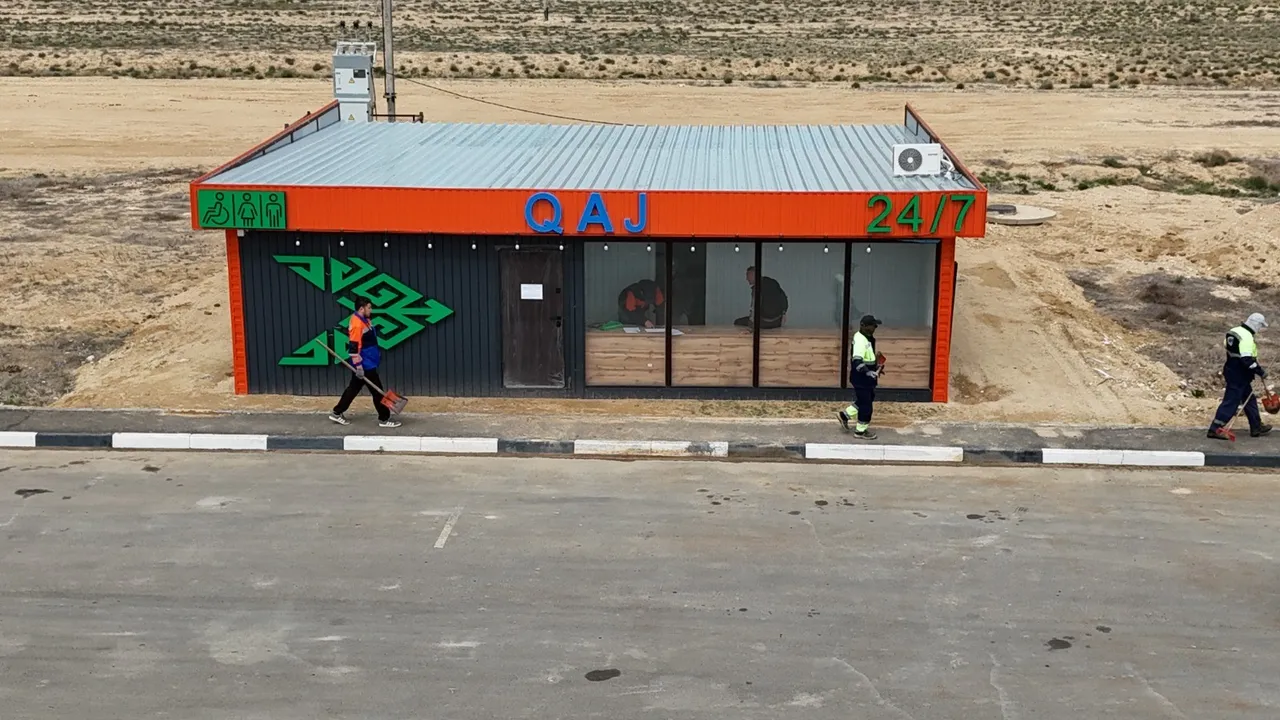 Маңғыстау трассаларында санитарлық тораптар орнатылды