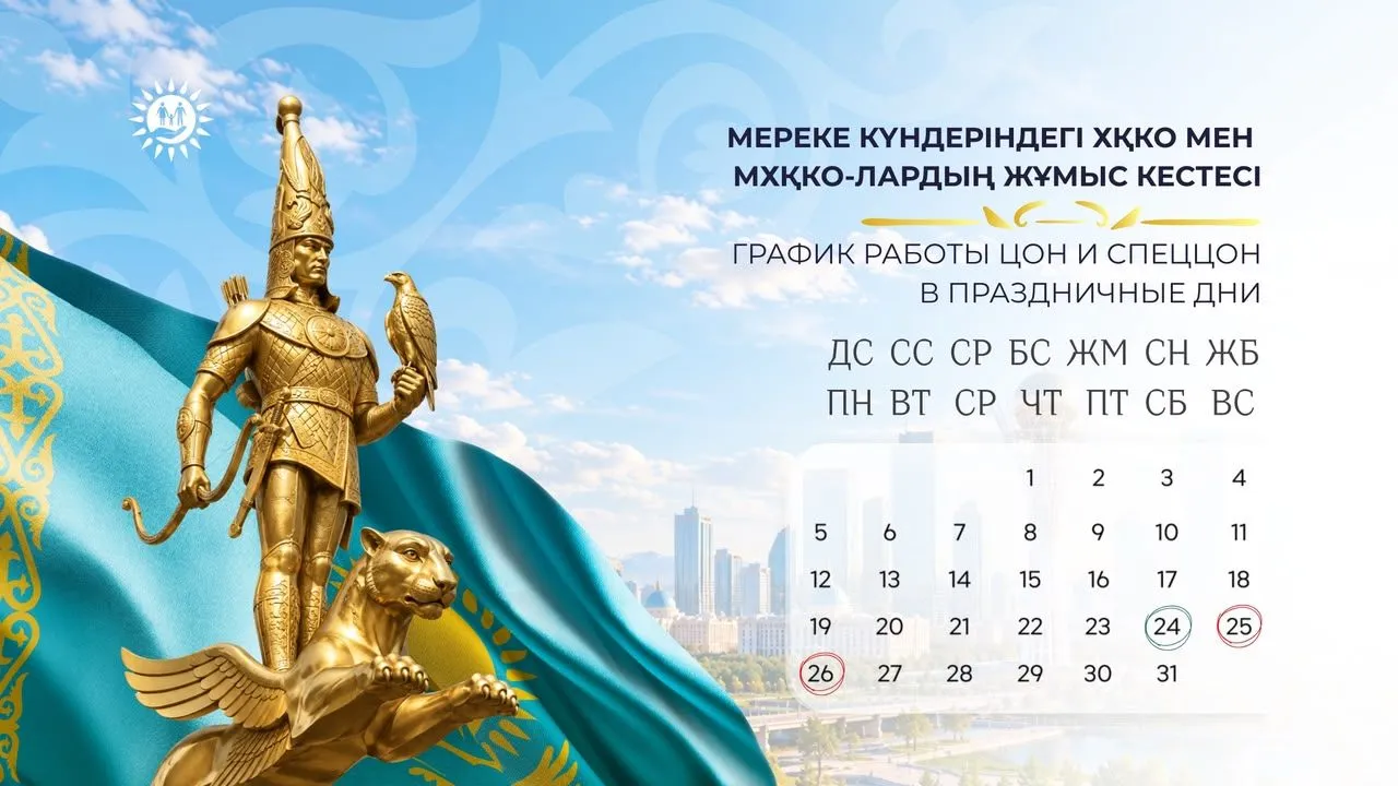ХҚКО-лар мереке күндері қалай жұмыс істейді