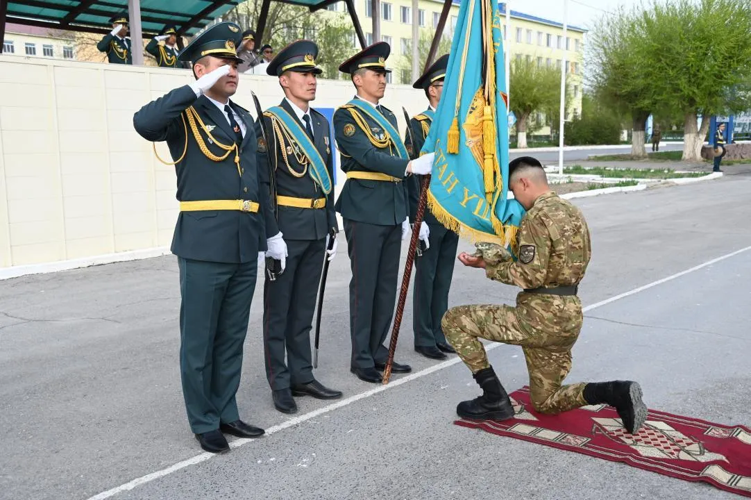 Гвардейск гарнизонында 600 сарбаз әскери-есептік мамандықты меңгерді