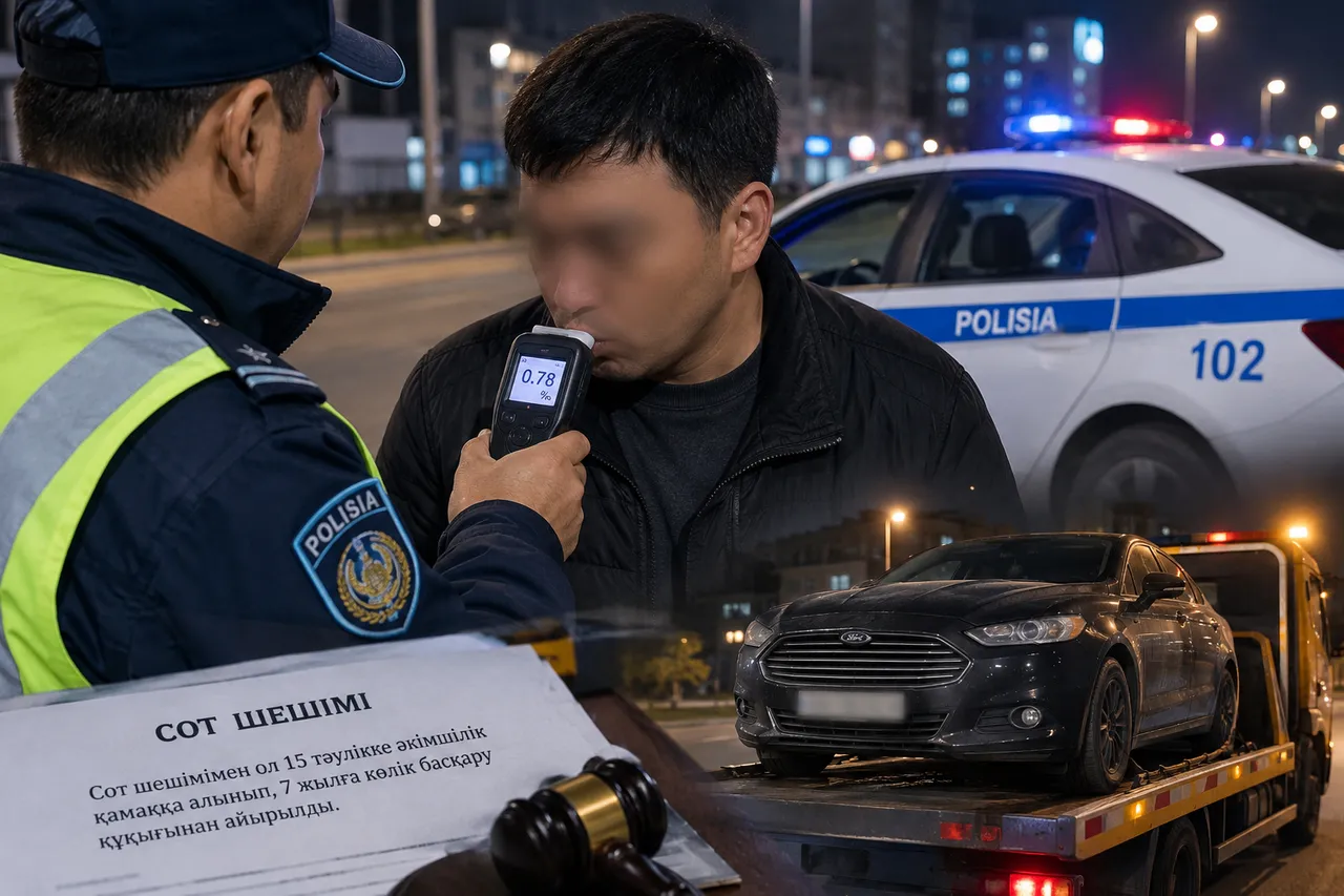 Ақтауда мас күйде көлік айдаған тұрғын қамауға алынды