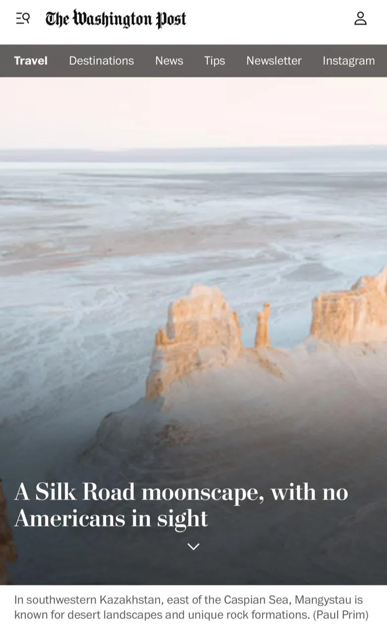 Washington Post-та Маңғыстау туралы репортаж жарық көрді