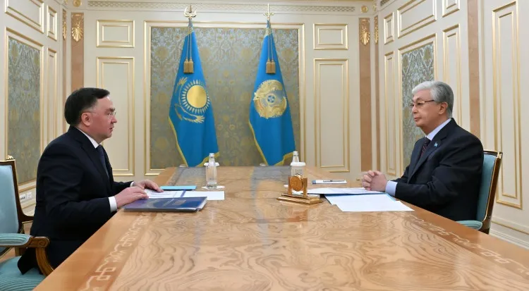 Мемлекет басшысы Жоғарғы сот төрағасы Асламбек Мерғалиевті қабылдады