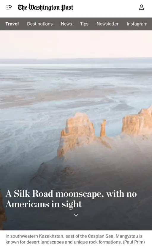 Washington Post-та Маңғыстау туралы репортаж жарық көрді